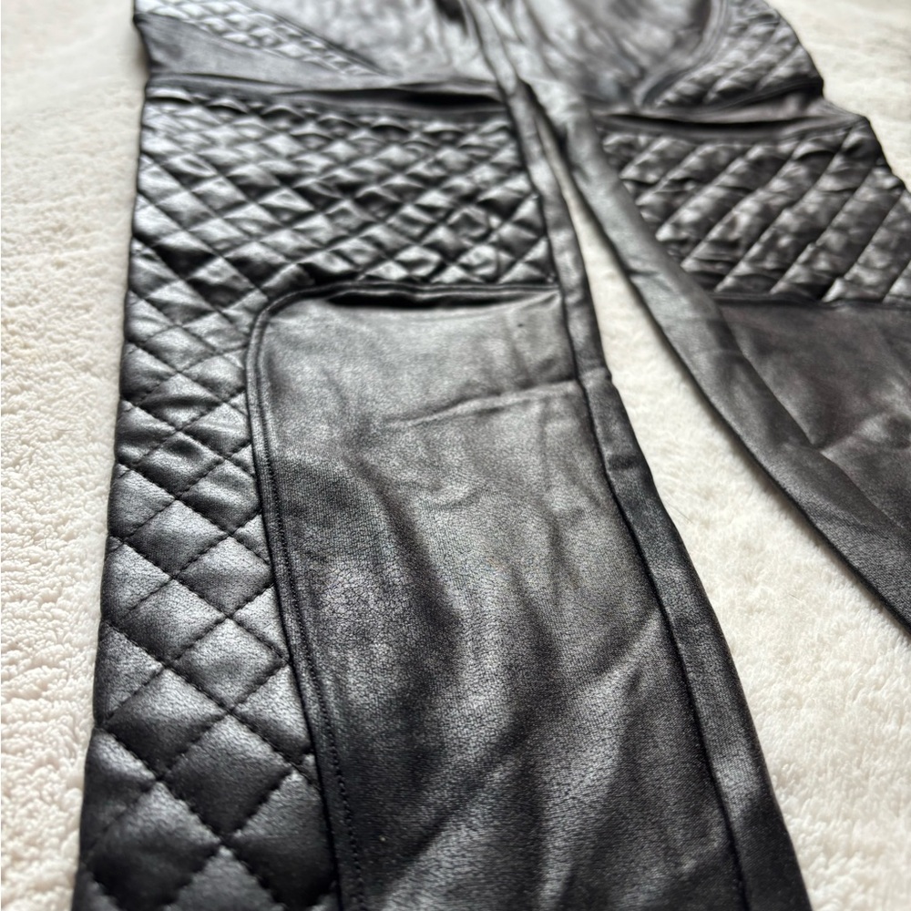 SPANX Women’s Moto Faux Leather Leggings - Picture 5 of 13